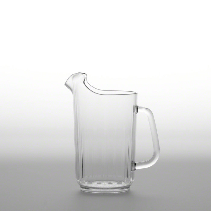 Karaffe, 1400 ml, unzerbrechlich, klar, geriffelt, bruchsicher, bruchfest, Trinkglas