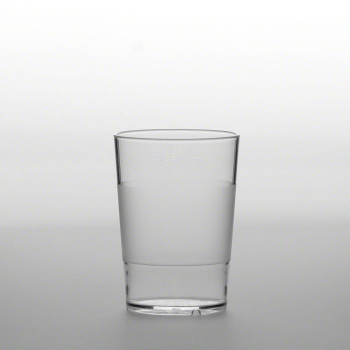 Trinkbecher, Mehrweg, Kunststoff, 280 ml, unzerbrechlich, bruchsicher, bruchfest, Trinkglas