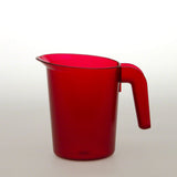 Krug, 500 ml, unzerbrechlich, rot, mattiert, bruchsicher, bruchfest, Trinkglas