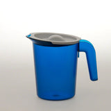 Krug, 500 ml, unzerbrechlich, blau, mattiert, bruchsicher, bruchfest, Trinkglas